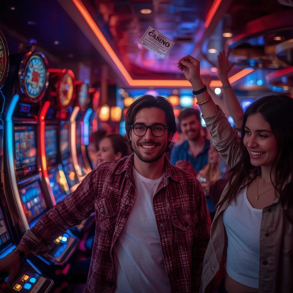 une personne avec un bonus de Metaspins Casino