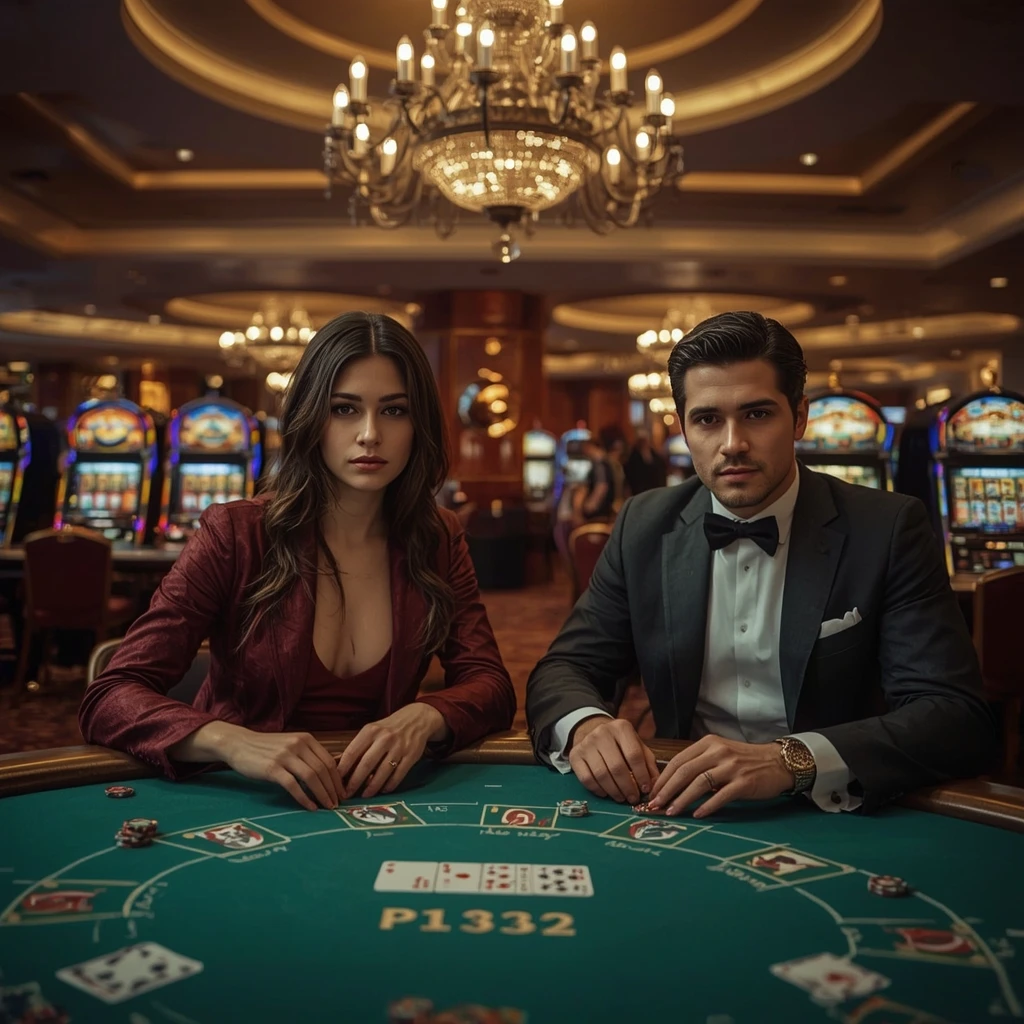 Deux joueurs de poker dans un METASPINS CASINO